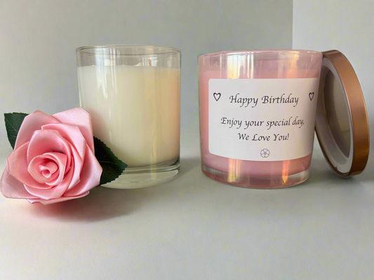 2 personalized Scented Candles